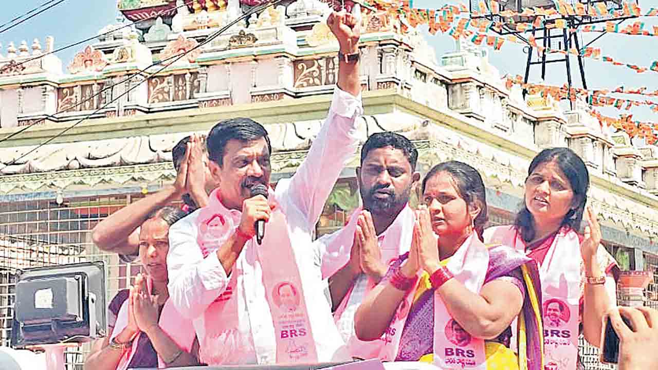 బీఆర్‌ఎస్‌ గెలుస్తుందని కాంగ్రెస్‌లో వణుకు : వేముల