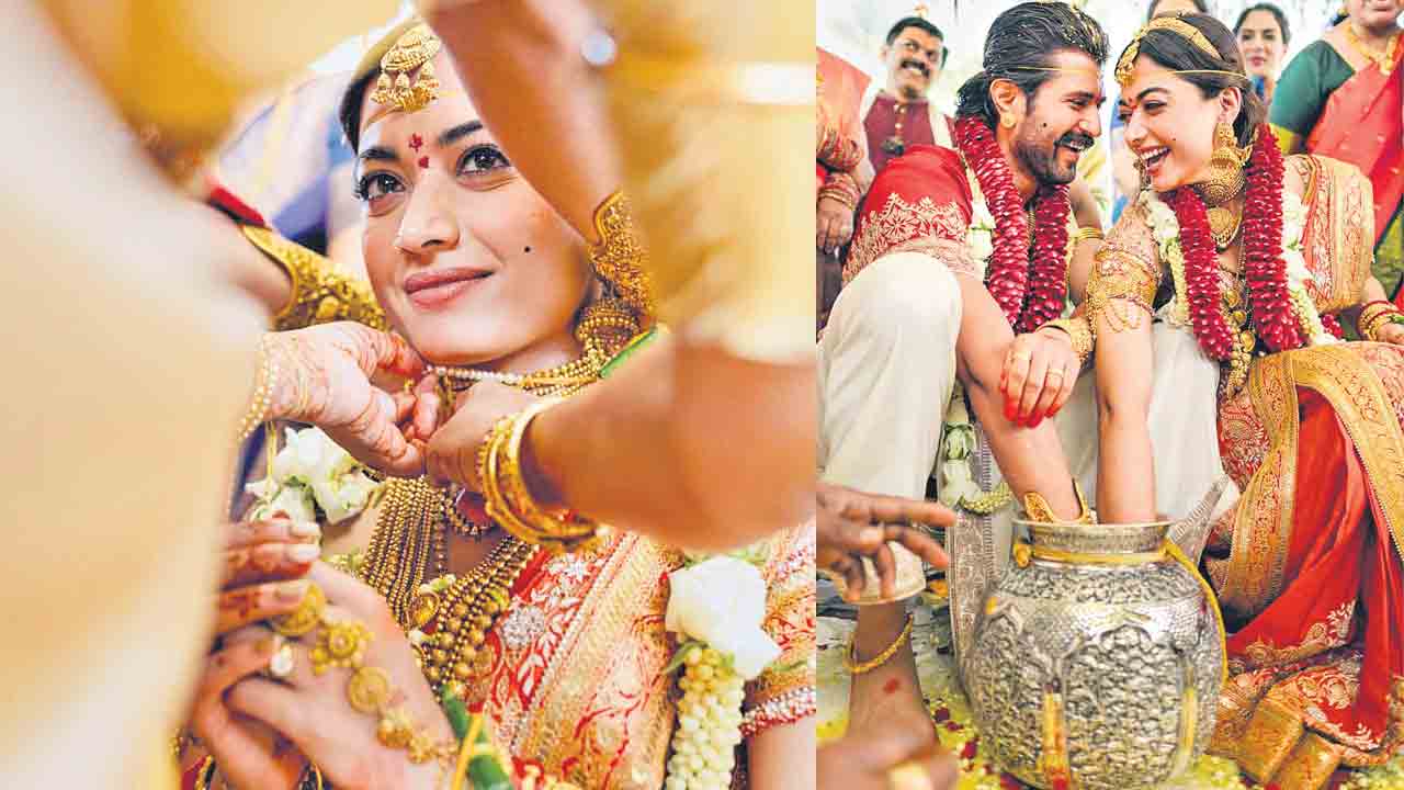 విరోష్‌..పెళ్లి జోష్‌.. అంగరంగ వైభవంగా విజయ్‌-రష్మిక వివాహం