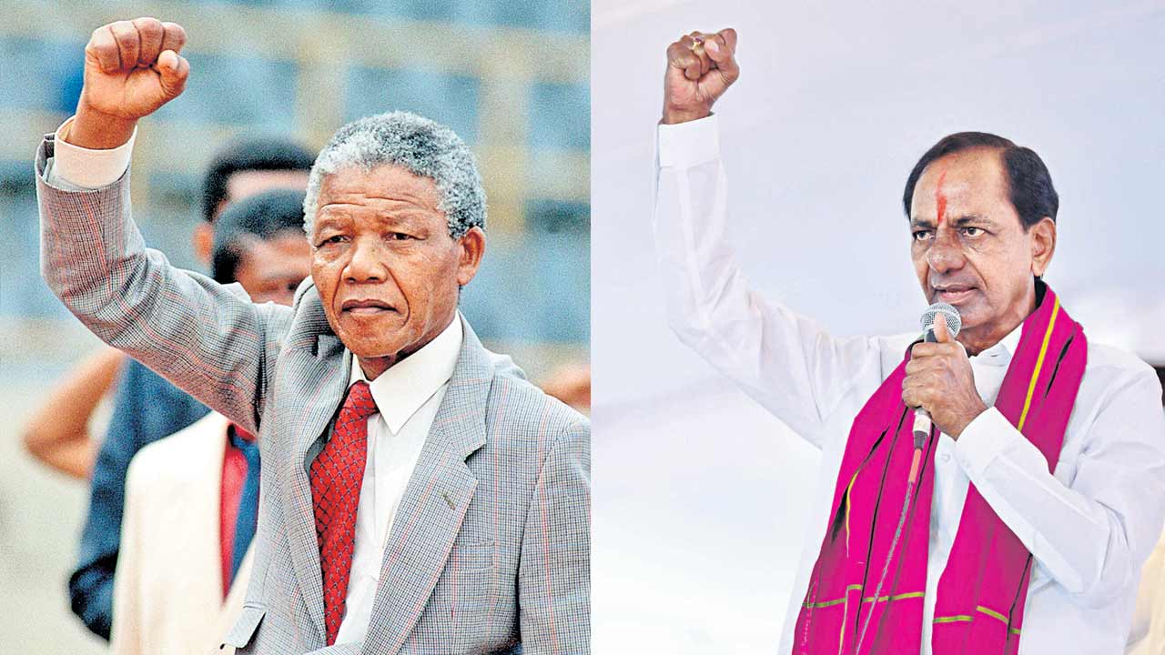 నెల్సన్‌ మండేలా, కేసీఆర్‌ ఇద్దరు యోధులు