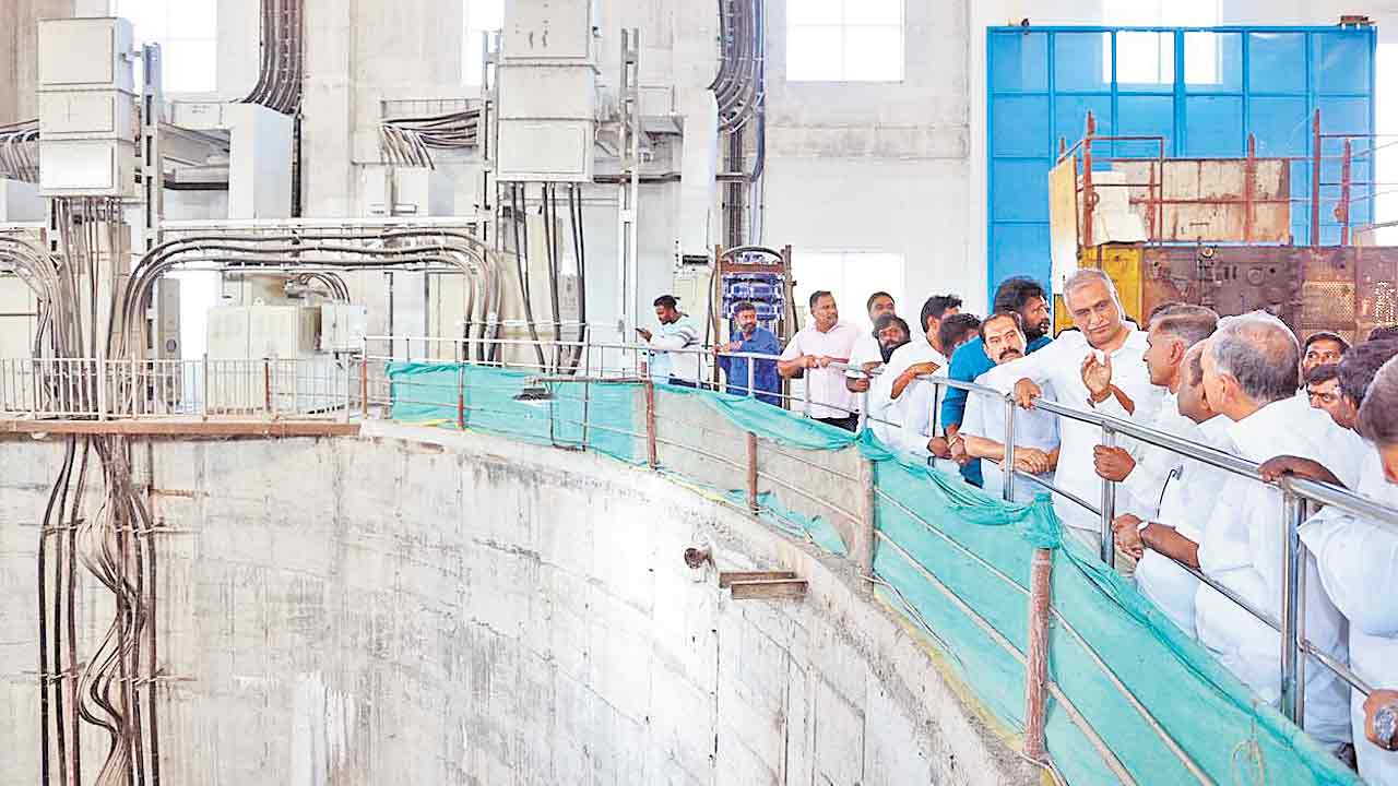 Harish Rao visits Devadula Project