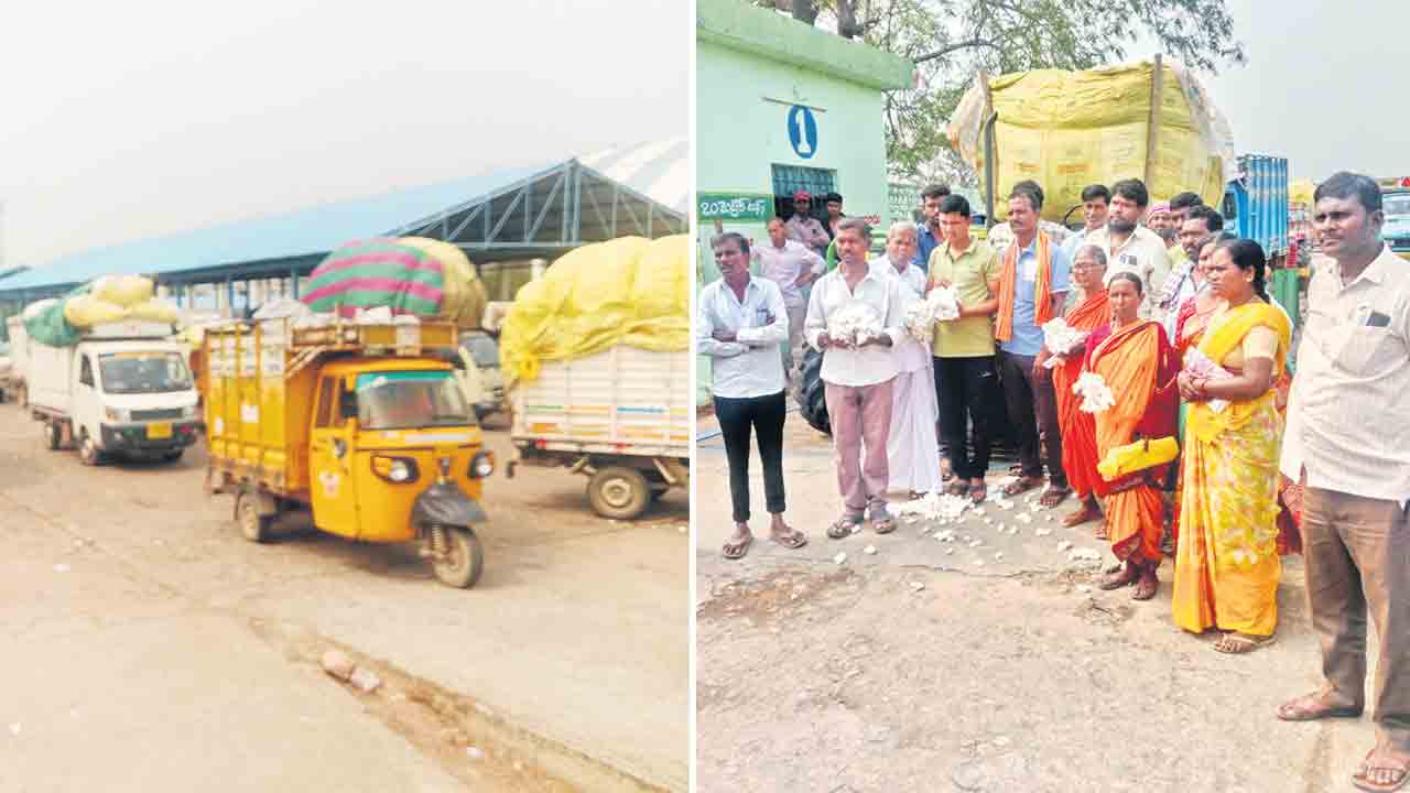 కొనుగోళ్లలో కొర్రీలు.. సీసీఐ అధికారుల తీరుపై రైతుల నిరసన