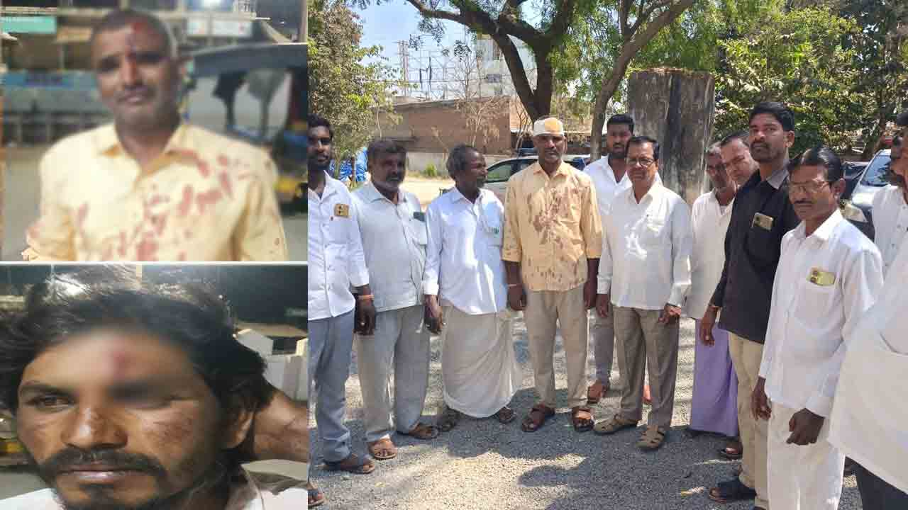 బీఆర్‌ఎస్‌ కార్యకర్తలపై కాంగ్రెస్‌ దౌర్జన్యం