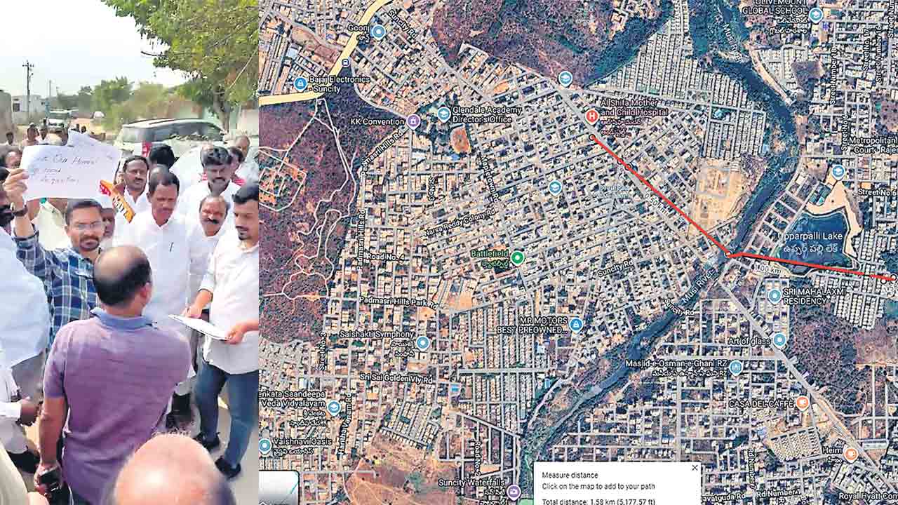 మూసీ.. ముసలం.. 24 వేల ఎకరాలకు రెడ్‌మార్క్‌!.. లక్షన్నర ఇండ్లకు ఎసరు!