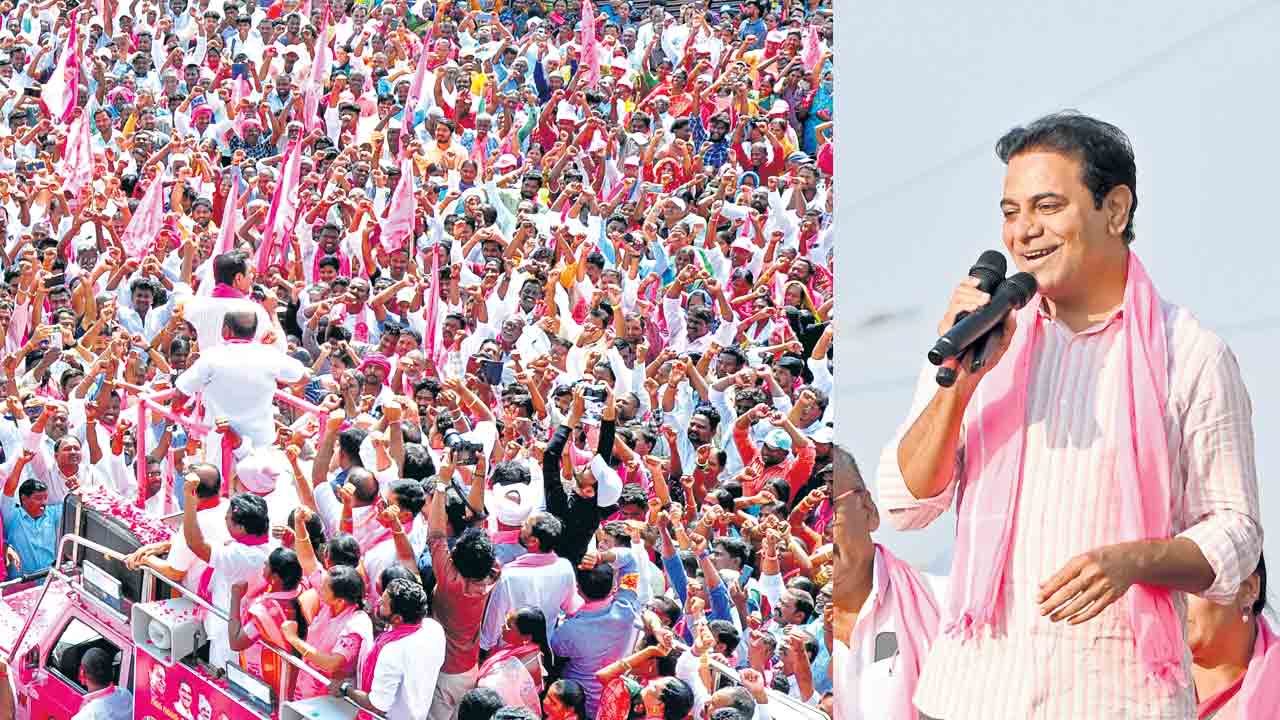 పాతాళంలో దాక్కున్నా వదలం.. కేటీఆర్‌ పిలుపు.. భూపాలపల్లి, పరకాల, మానుకోటలో ప్రచారం