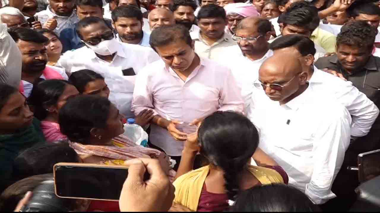 KTR | మా కష్టార్జితం.. మా కన్నీళ్లు.. కేటీఆర్‌తో వెలుగుమట్ల బాధితులు