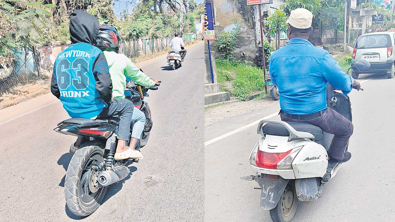 నంబర్‌ లేకుండా దూసుకెళ్తున్నారు..