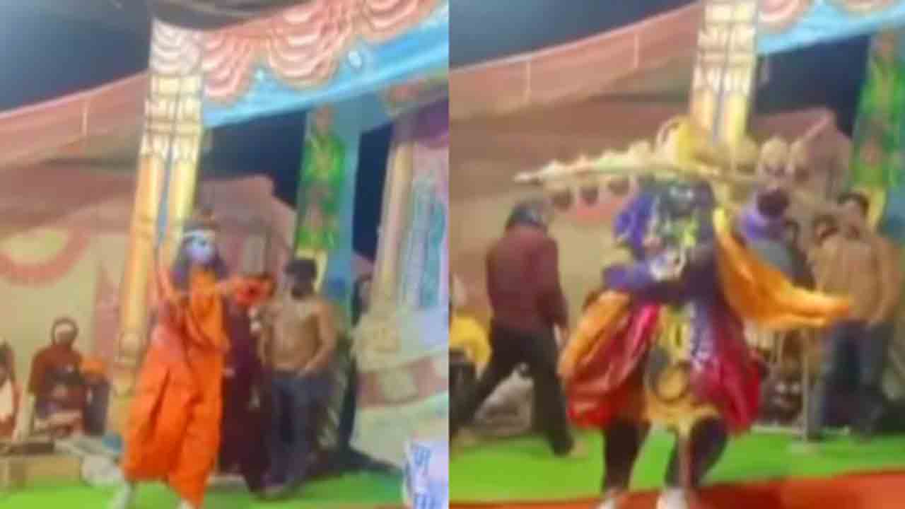 Ram’s arrow hits Ravan’s eye | రామ్‌లీలా నాటకంలో.. రావణుడి కంటికి తగిలిన రాముడి బాణం, కేసు నమోదు