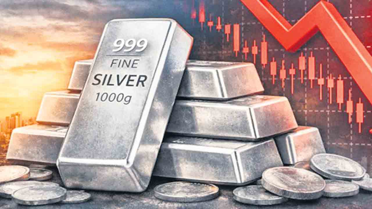 రూ 5 వేలు తగ్గిన వెండి ధర