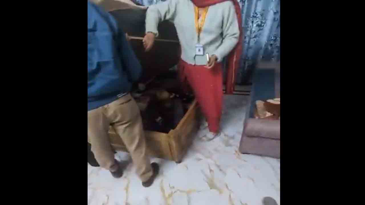 Watch | ఇంటి పనులు చేసే బాలికకు వేధింపులు.. తనిఖీ సందర్భంగా బెడ్‌ బాక్స్‌లో దాచారు