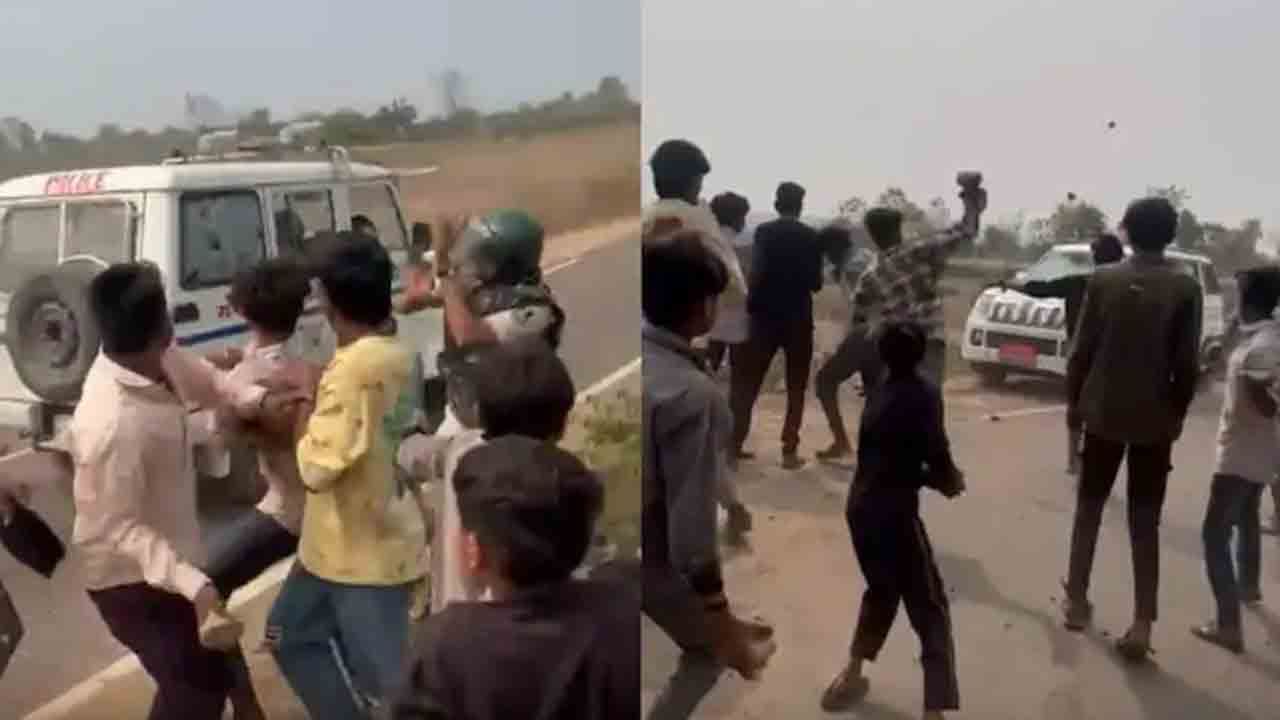 Villagers Protest | క్వారీ సర్వేపై గ్రామస్తుల నిరసన.. అధికారులపై రాళ్ల దాడి