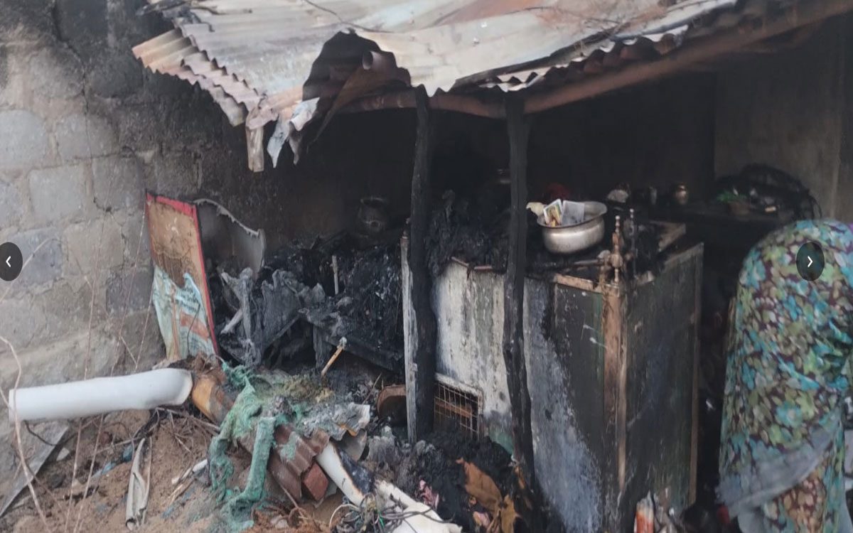 ఐదు రోజుల్లో పెండ్లి.. ప్రమాదవశాత్తు గుడిసె దగ్ధం
