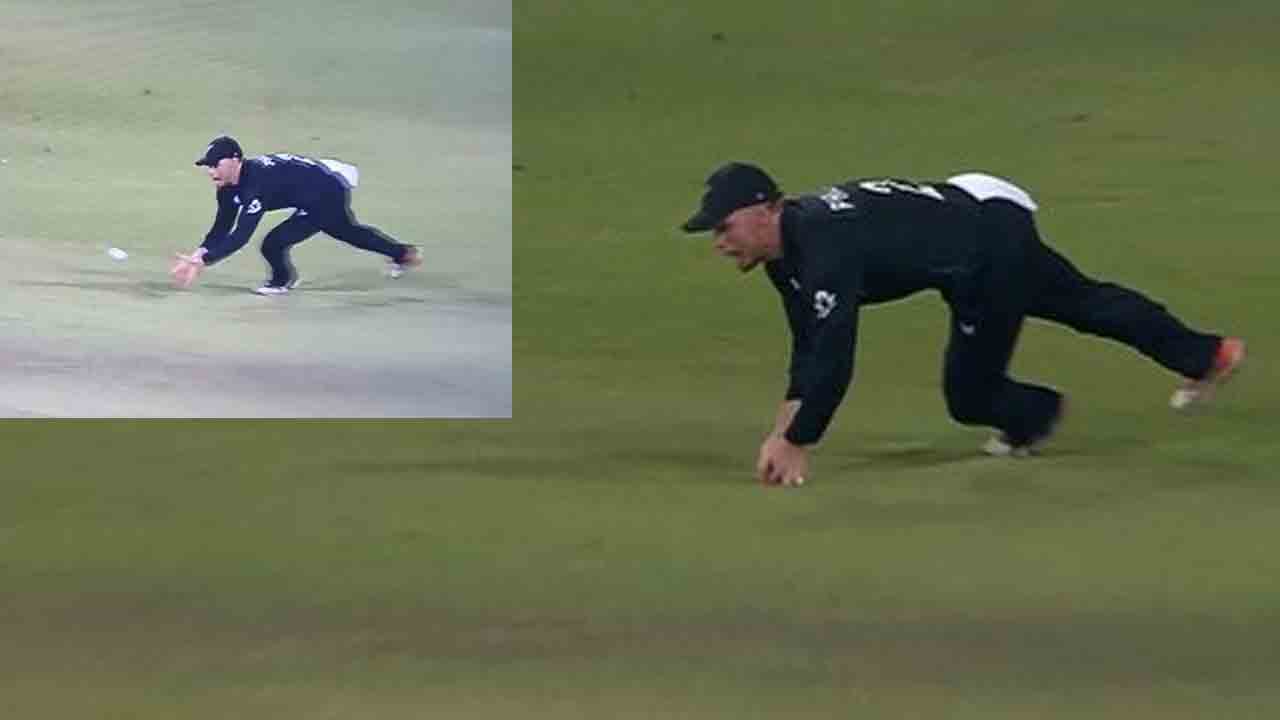 Glenn Philips | ఫిలిప్స్ డైవింగ్ క్యాచ్.. షాకైన ఇంగ్లండ్ యువ క్రికెటర్..!