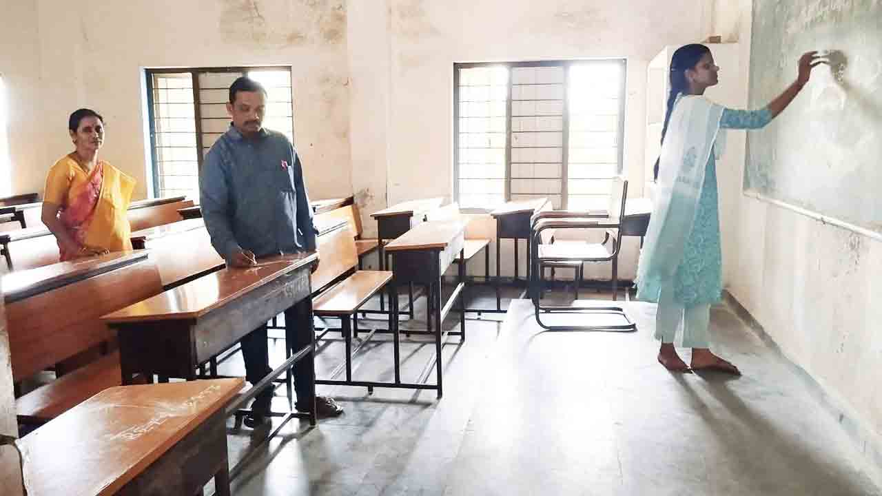Inter Exams | కాసిపేటలో ఇంటర్ పరీక్షలకు అంతా సిద్ధం..!