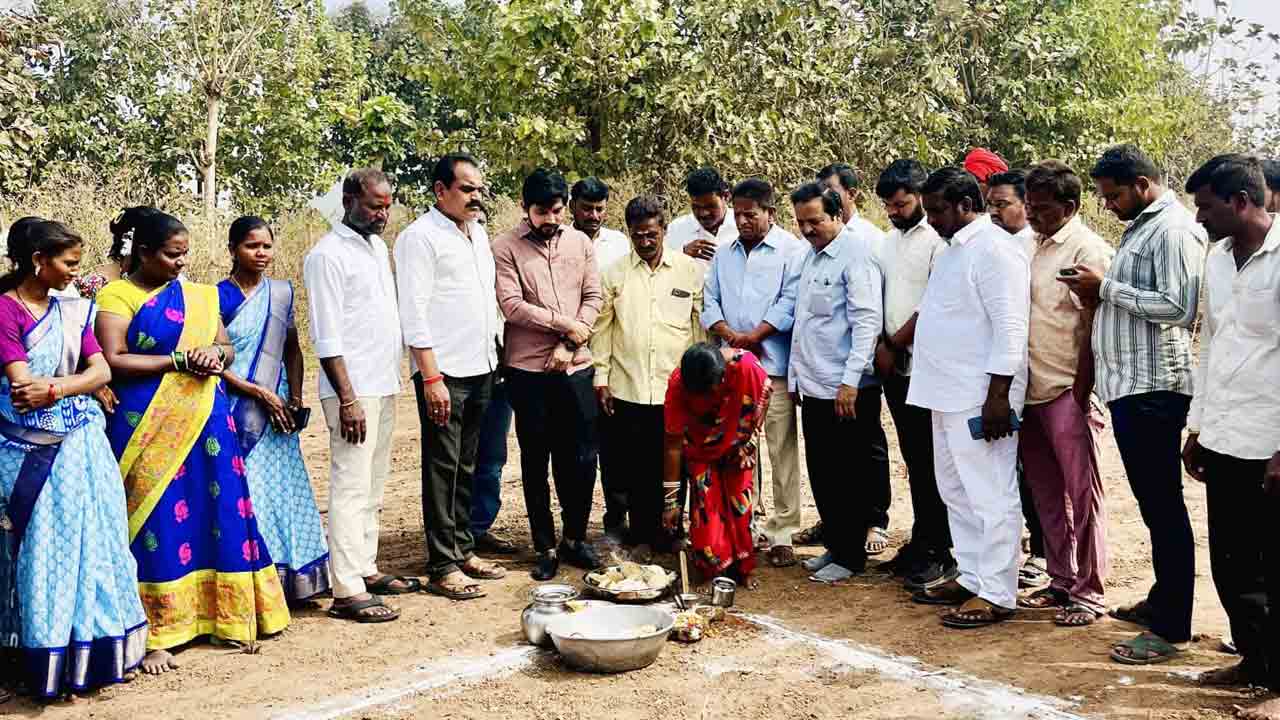 Kasipeta | వెంకటాపూర్‌లో నూతన నిర్మాణాలకు భూమి పూజ