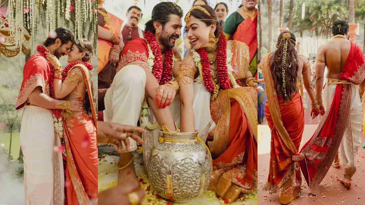 Virosh Wedding | స్టార్ కపుల్.. విజయ్ దేవరకొండ, రష్మిక మందన్నా పెళ్లి ఫొటోలు..!