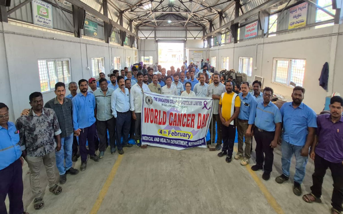 ఏరియా వర్క్షాప్లో ప్రపంచ క్యాన్సర్ దినోత్సవ అవగాహన సదస్సు