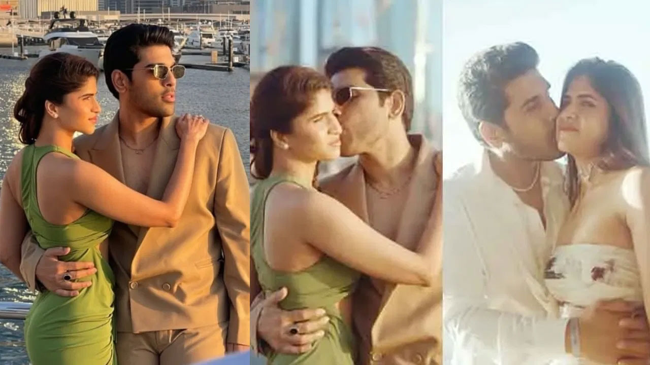 Allu Sirish | అల్లూ వార‌బ్బాయి మాములు రొమాంటిక్ కాదు.. పెళ్లికి ముందే ముద్దుల వ‌ర్షం..