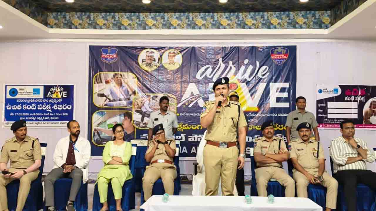 Warangal | డ్రైవర్లు దృష్టి లోపాలు రాకుండా జాగ్రత్త పడాలి: సీపీ సంప్రీత్ సింగ్