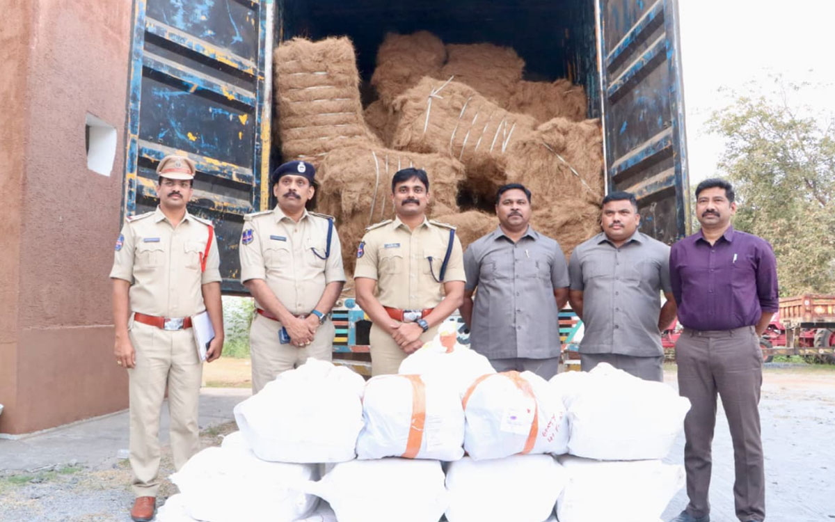 భద్రాద్రి కొత్తగూడెంలో భారీగా గంజాయి స్వాధీనం