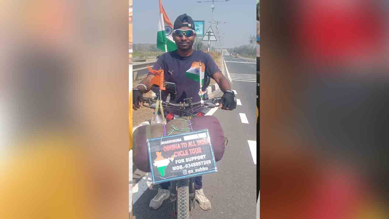 Thandur | తాండూర్‌కు చేరిన సుబ్రత్ మహరాణా సైకిల్ యాత్ర