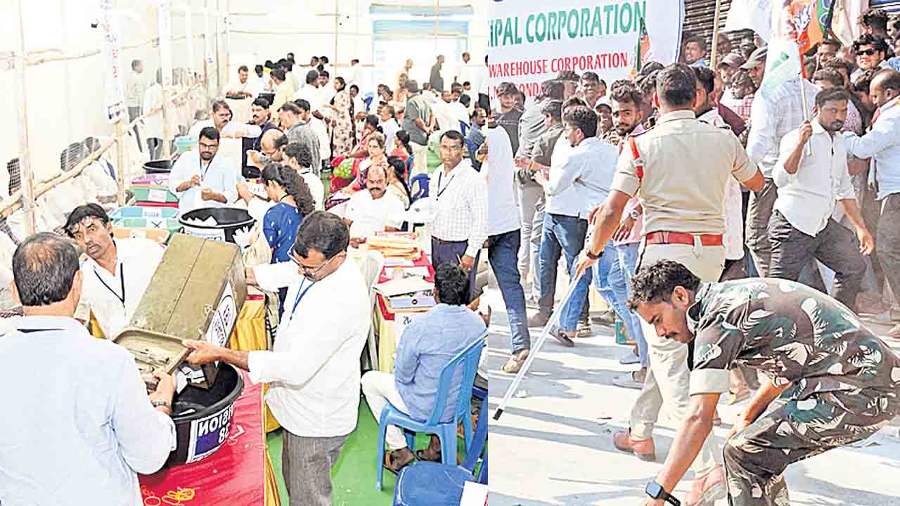 కౌంటింగ్‌ ప్రశాంతం.. కాంగ్రెస్‌కు 46.63 శాతం, బీఆర్‌ఎస్‌కు 31.80 శాతం ఓటు