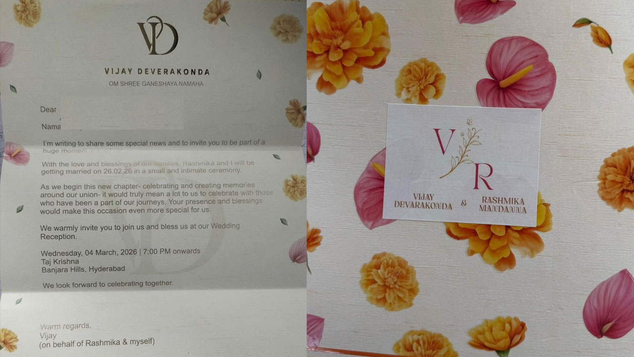 Vijay – Rashmika |విజయ్ దేవరకొండ – రష్మిక మందన్న పెళ్లి వార్త‌లపై క్లారిటీ.. నెట్టింట వైర‌ల్ అవుతున్న వెడ్డింగ్ కార్డ్