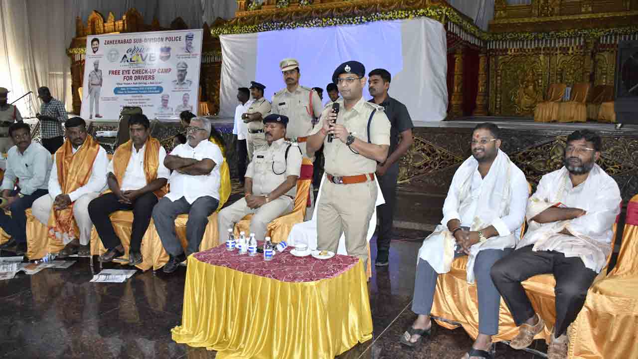 Zaheerabad | సురక్షిత ప్రయాణమే మా లక్ష్యం : ఎస్పీ పరితోష్ పంకజ్