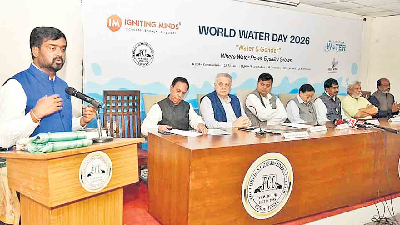 ప్రపంచ జల దినోత్సవంలో మెరిసిన తెలంగాణ పథకాలు