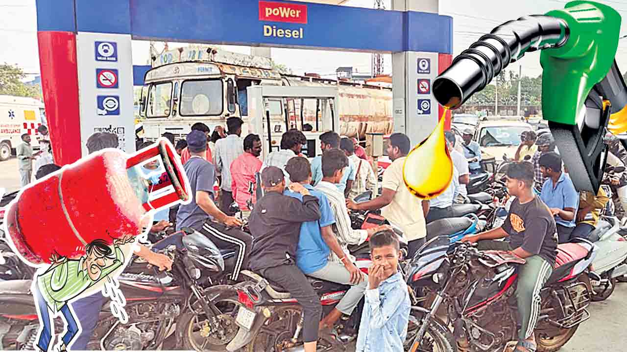 మెదక్‌లో పవర్‌ పెట్రో మంట