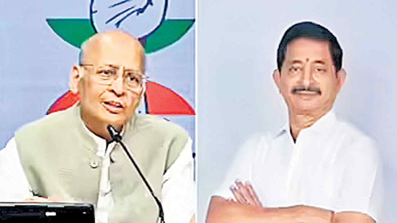 రాజ్యసభకు సింఘ్వీ, నరేందర్‌రెడ్డి ఏకగ్రీవంగా ఎన్నిక