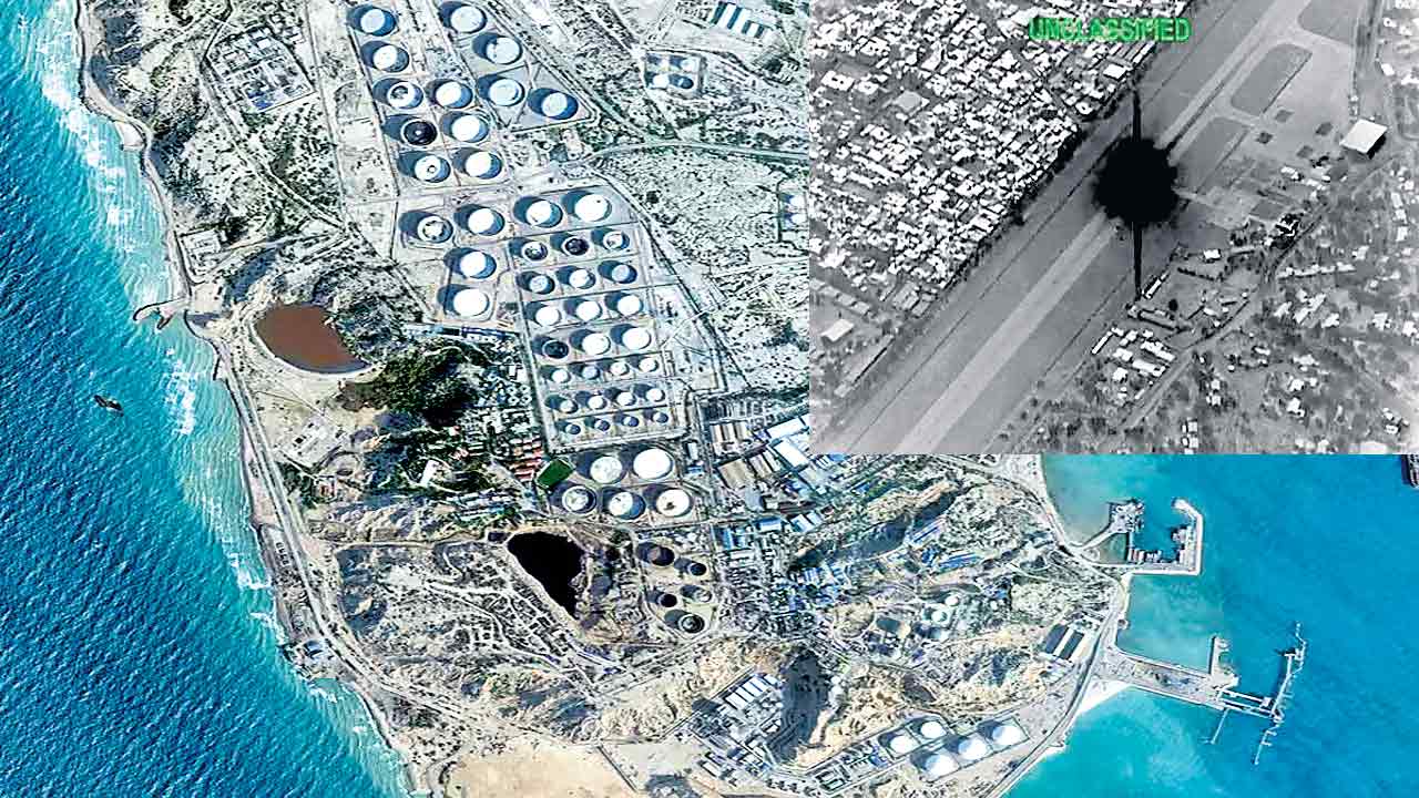 ఖర్గ్‌ ఐలాండ్‌పై భీకర దాడి