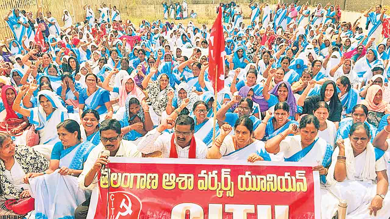 ఆశాల ఆందోళన ఉద్రిక్తం.. రాష్ట్రవ్యాప్తంగా మిన్నంటిన నిరసనలు