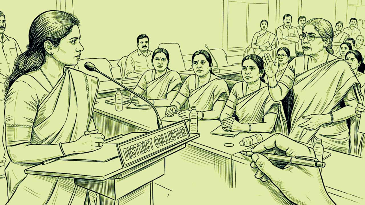 కలెక్టర్‌ vs టీచర్లు!