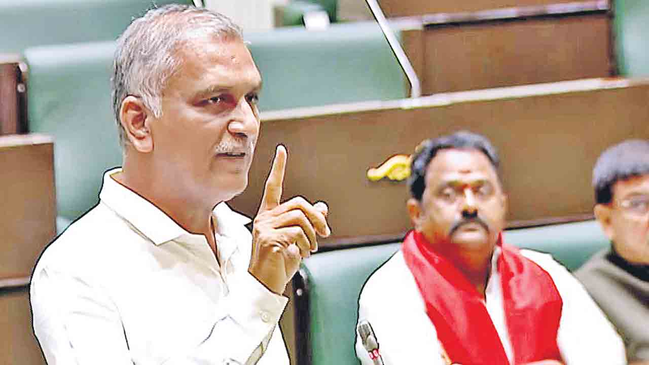 మాది నిర్మాణం.. మీది విధ్వంసం.. నిప్పులు చెరిగిన బీఆర్‌ఎస్‌ డిప్యూటీ ఫ్లోర్‌ లీడర్‌ హరీశ్‌