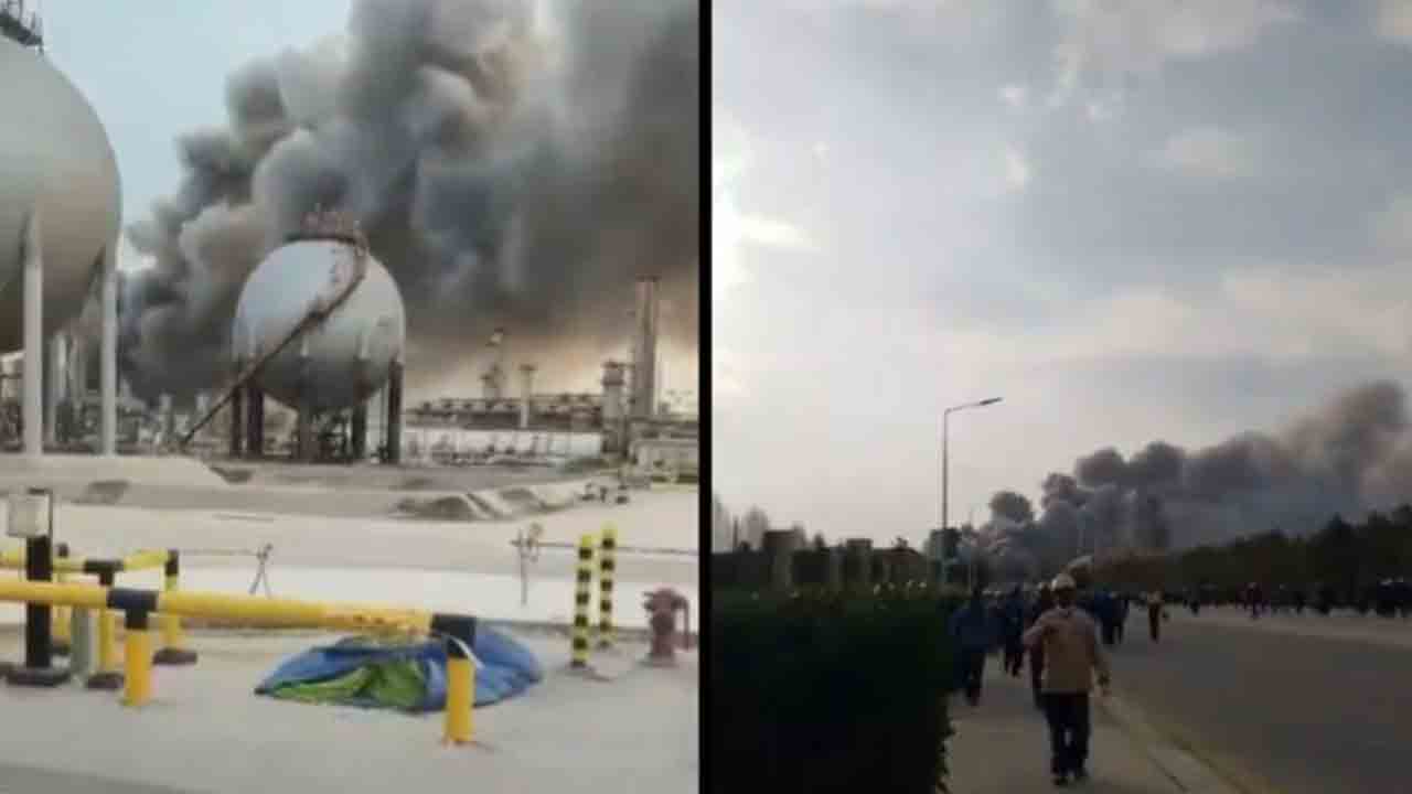 Iran’s Drones Hit Saudi Oil Refinery | సౌదీ అరామ్‌కో ఆయిల్‌ రిఫైనరీపై ఇరాన్ డ్రోన్లు దాడి.. ప్లాంట్‌ మూసివేత