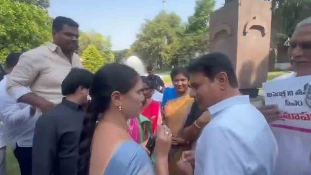 KTR | గన్‌పార్క్‌ వద్ద కేటీఆర్‌ను కలిసిన ఆశావర్కర్లు.. అండగా ఉంటామని హామీ