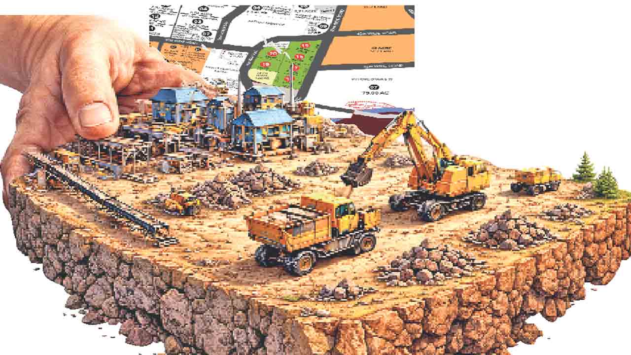 ఇద్దరూ ఉల్లం గనులే!.. ప్రభుత్వ భూముల్లో సర్కార్‌ పెద్దల మైనింగ్‌ దందా