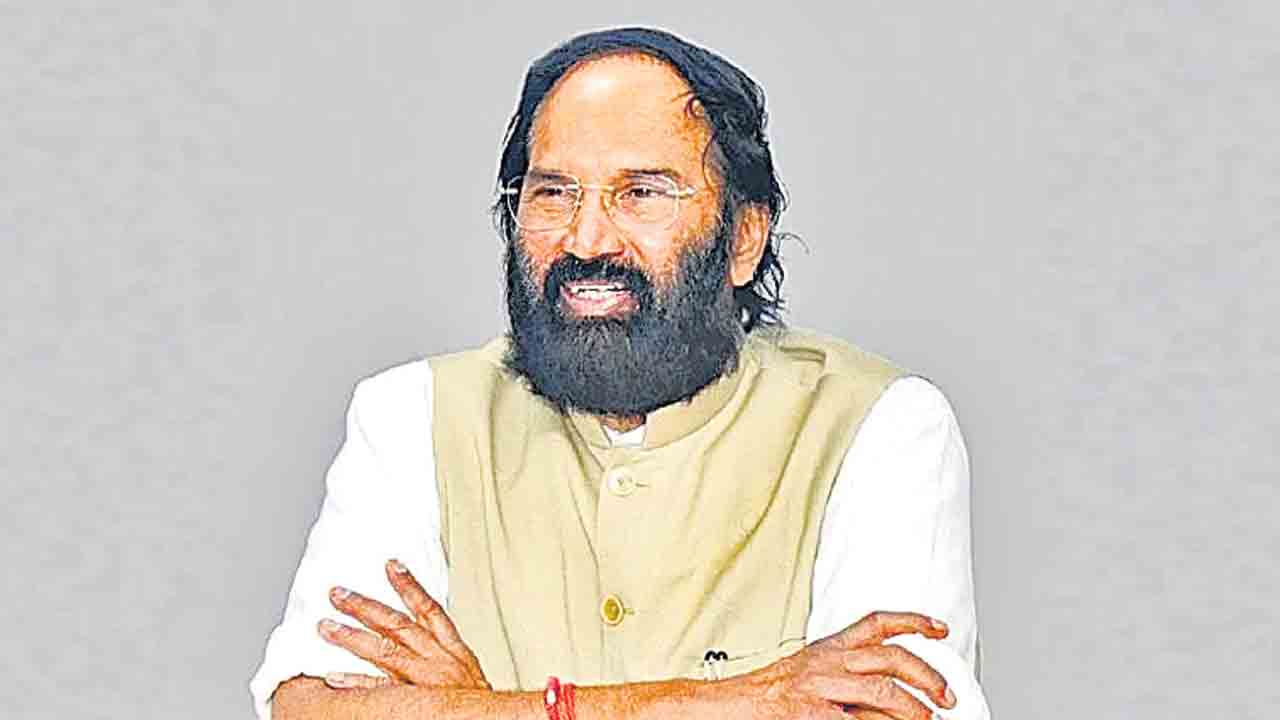 2028 జూన్‌ నాటికి ఎస్‌ఎల్‌బీసీ పూర్తి : ఉత్తమ్‌