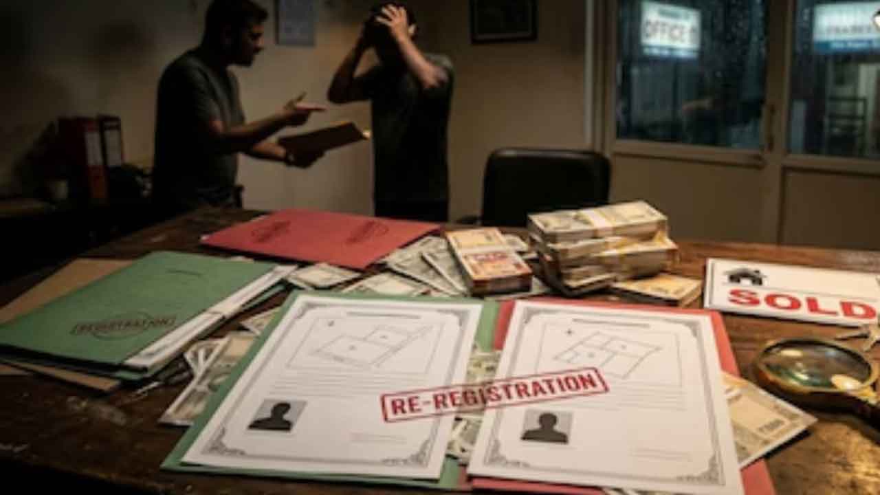 అమ్మిన ఫ్లాట్లనే మళ్లీ అమ్మీ..