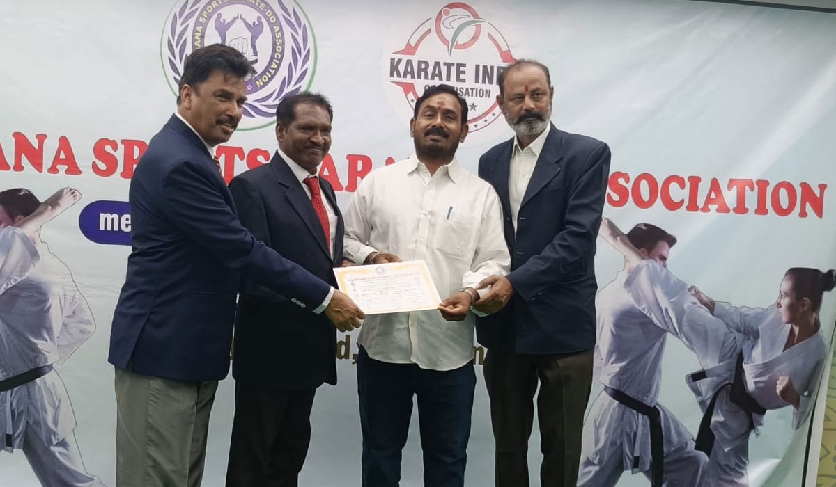 Appointed | తెలంగాణ స్పోర్ట్స్ కరాటే డు అసోసియేషన్ కార్యదర్శిగా ఐలయ్య