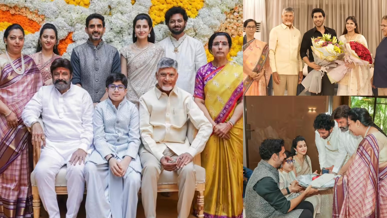 Bala Krishna | అల్లు శిరీష్ దంపతులను ఆశీర్వదించిన చంద్రబాబు.. దేవాన్ష్ ధోతి వేడుక‌లో బాల‌య్య సంద‌డి