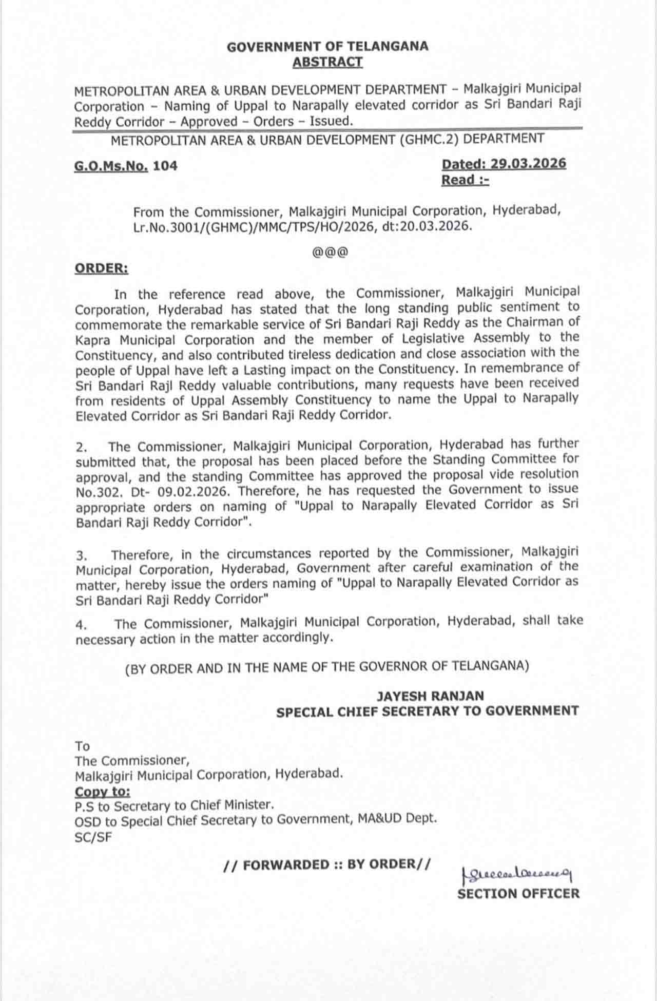 Bandari Rajireddy Elevated 