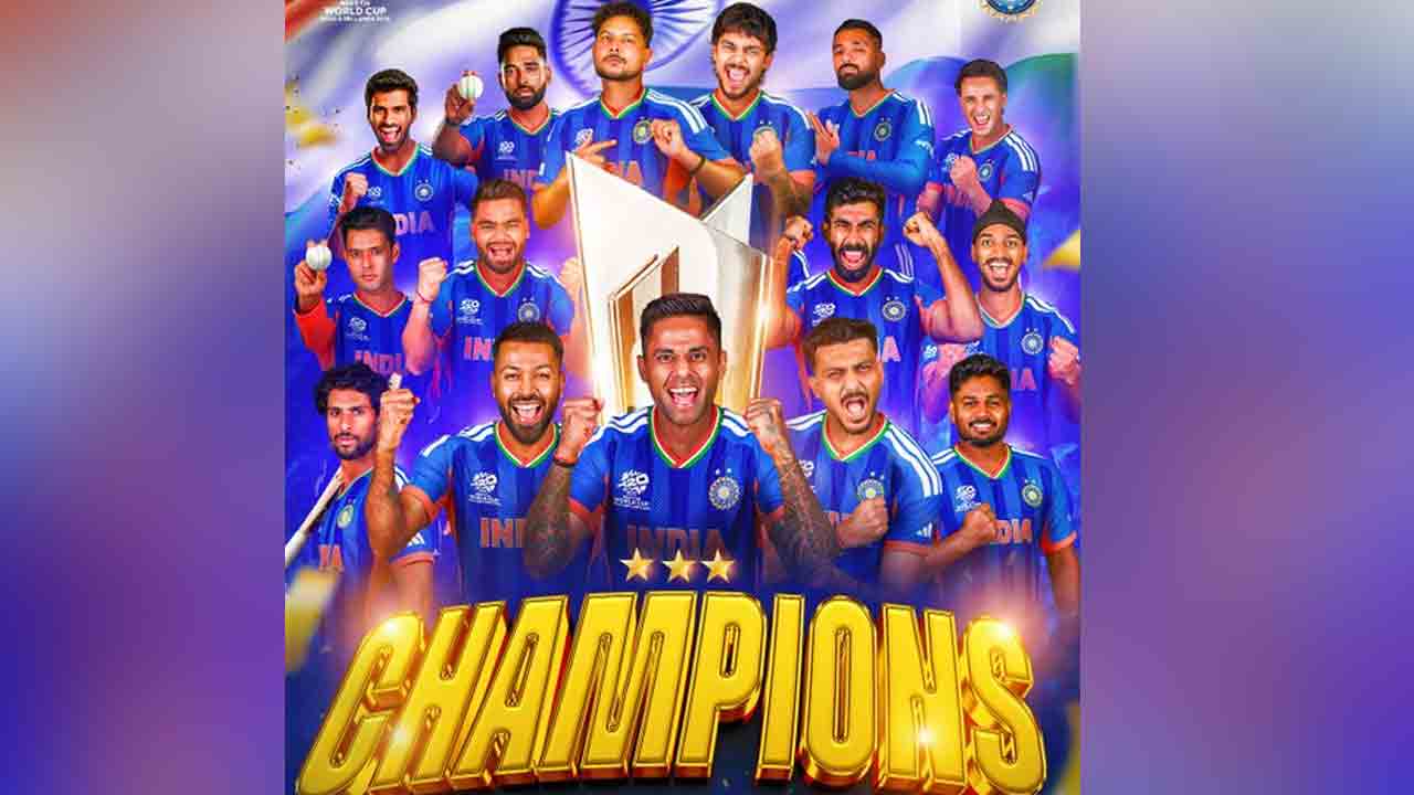 T20 World Cup Winner | శాంసన్, బుమ్రా దెబ్బకు కుదేలైన న్యూజిలాండ్.. మూడోసారి టీ20 ఛాంపియన్‌గా భారత్..!