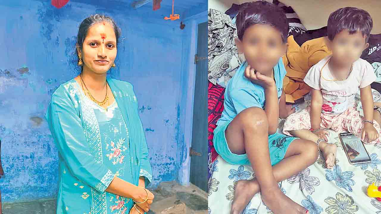 ఎంత పనిచేశావమ్మా.. బిడ్డల గొంతు నులిమి గృహిణి ఆత్మహత్య