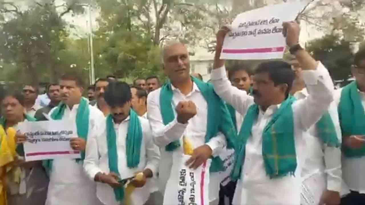 Harish Rao | బీఆర్ఎస్ ఎమ్మెల్యేలపై మార్షల్స్ దురుసు ప్రవర్తన.. చేతిలోని మక్కలు లాక్కోవడంతో హరీశ్‌రావు చేతికి గాయం!