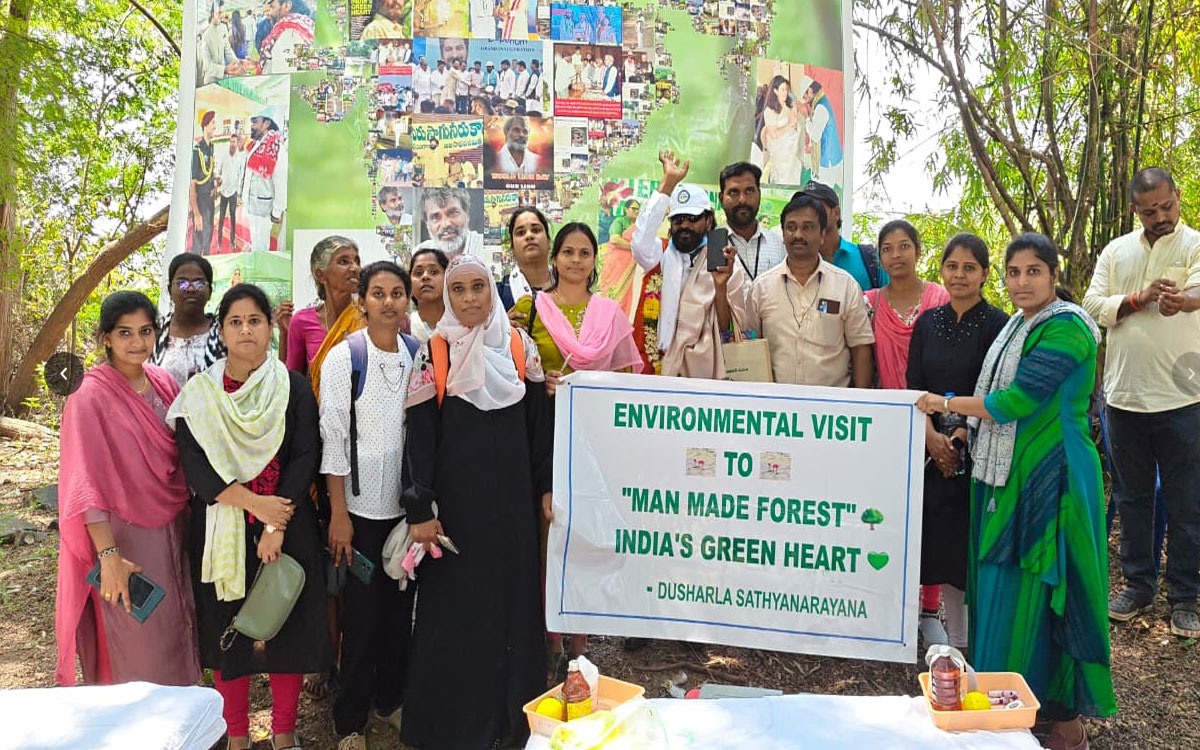 సోష‌ల్ వ‌ర్క్ విద్యార్థుల “ఇండియాస్ గ్రీన్ హార్ట్” సంద‌ర్శ‌న‌