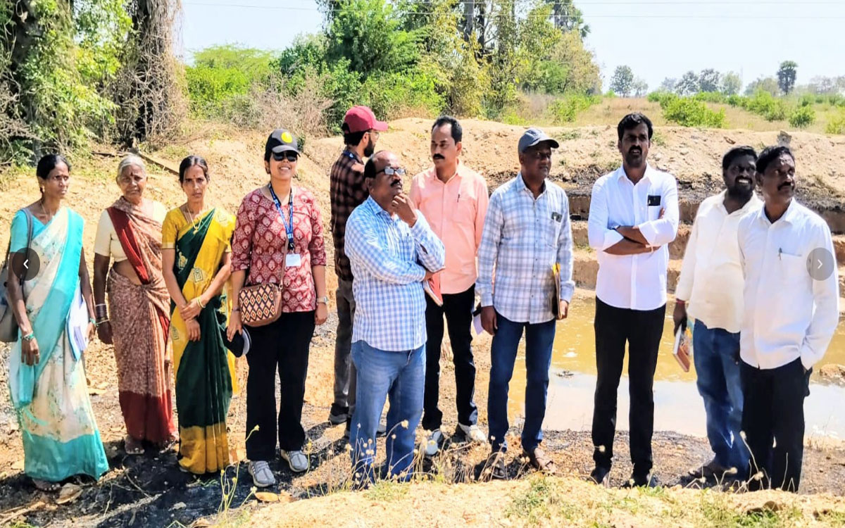 కట్టంగూర్‌లో ఉపాధి పనులను పరిశీలించిన కేంద్ర బృందం సభ్యులు
