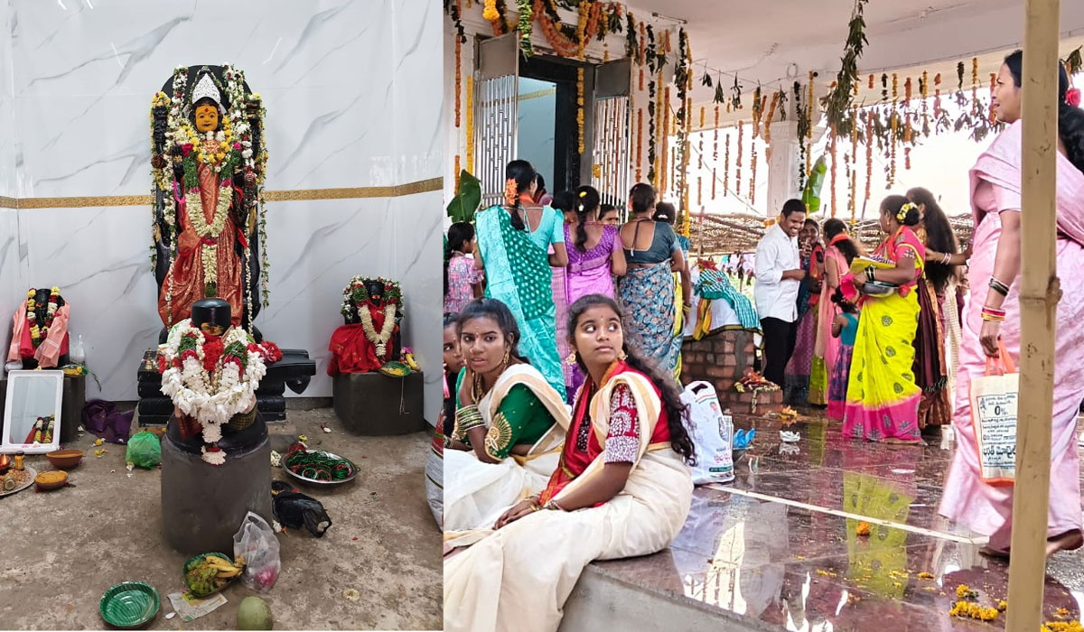 Nandimedaram | నందిమేడారంలో ఘనంగా గంగమ్మ తల్లి విగ్రహ ప్రతిష్టాపన ఉత్సవాలు