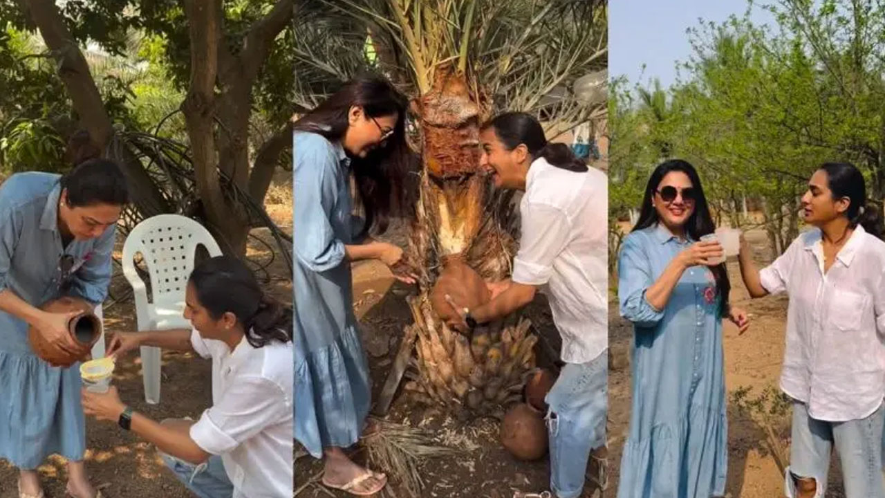 Hema- Surekha | తోటలో ఎంజాయ్ చేసిన హేమ- సురేఖవాణి.. ఈతకల్లు తాగుతూ హ‌ల్‌చ‌ల్‌