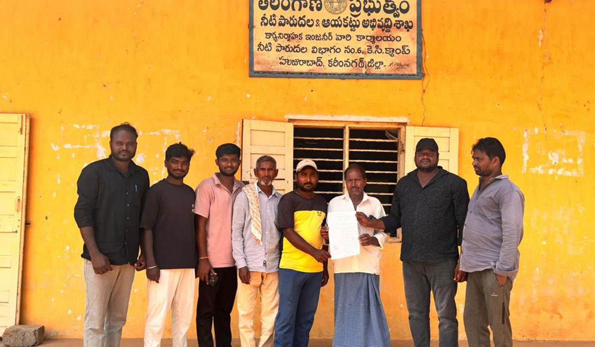 Irrigation water | సాగునీరివ్వాలని అధికారులకు వీణవంక మండల రైతుల వేడుకోలు